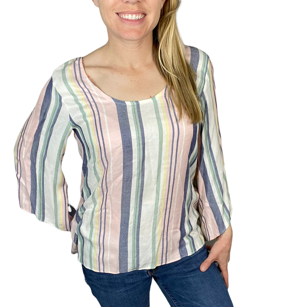 Supply & Demand Crawford Striped Top Size Small - Picture 3 of 9